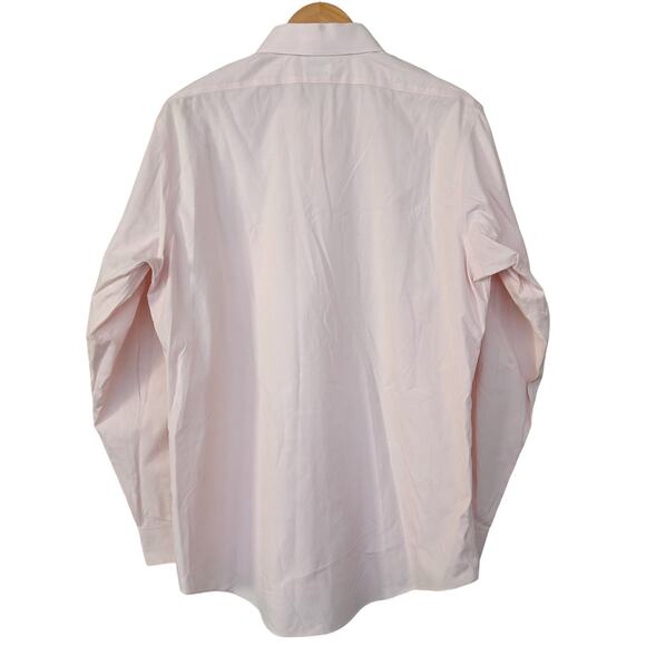 Brooks Brothers Milano Pink Long Sleeve Button Down Sz 16.5 - Picture 4 of 5